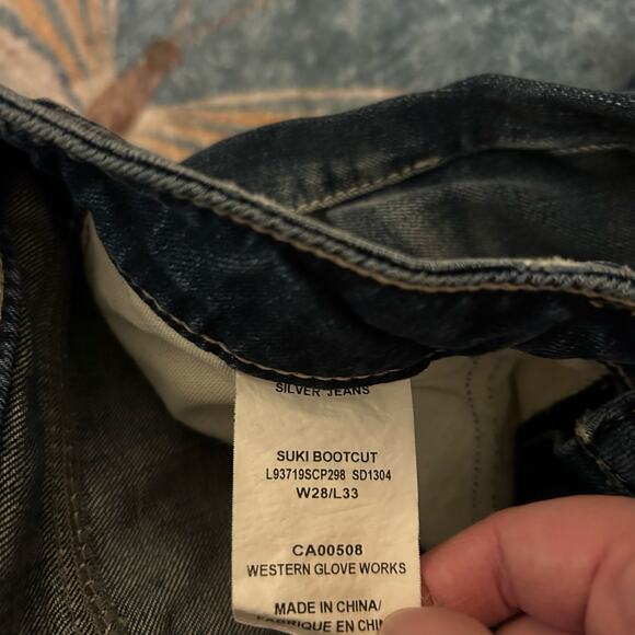 Silver Jeans Co Suki Bootcut Size 29x33 Mid Rise Curvy Fit Indigo Blue Denim - Picture 2 of 5